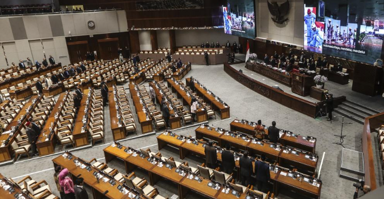 Gubernur Dan Wagub Jakarta Diusulkan Dipilih Oleh Presiden Suasana Sidang di Gedung DPR RI. Foto : Ist