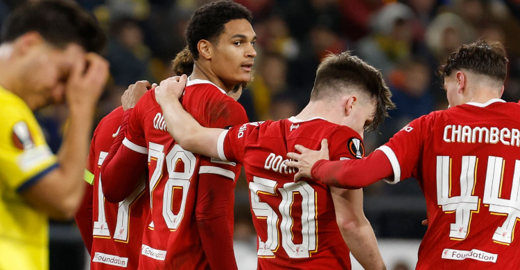 Hasil Liga Champions: Liverpool Kandas Ditekuk Union Saint-Gilloise Skuad Liverpool. Foto : Ist