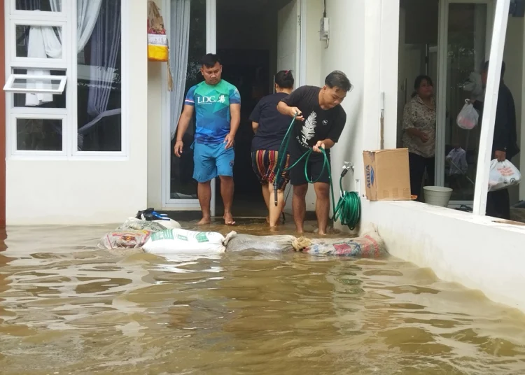 Imbas Tanggul Kali Ciledug Rembes, Perumahan Namara Residence Pamulang Kebanjiran Foto : Ist