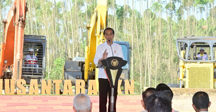 Kembali Groundbreaking, Jokowi Makin Sering Tinjau Proyek Di IKN Foto : Ist