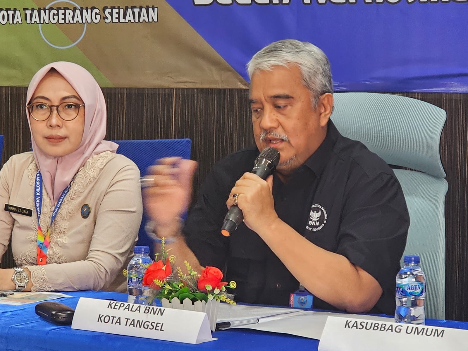 Klinik Rehab Narkoba Didominasi Warga Pamulang BNN Kota Tangsel memberikan pemaparan terkait jumlah penyalahgunaan narkotika yang direhab.