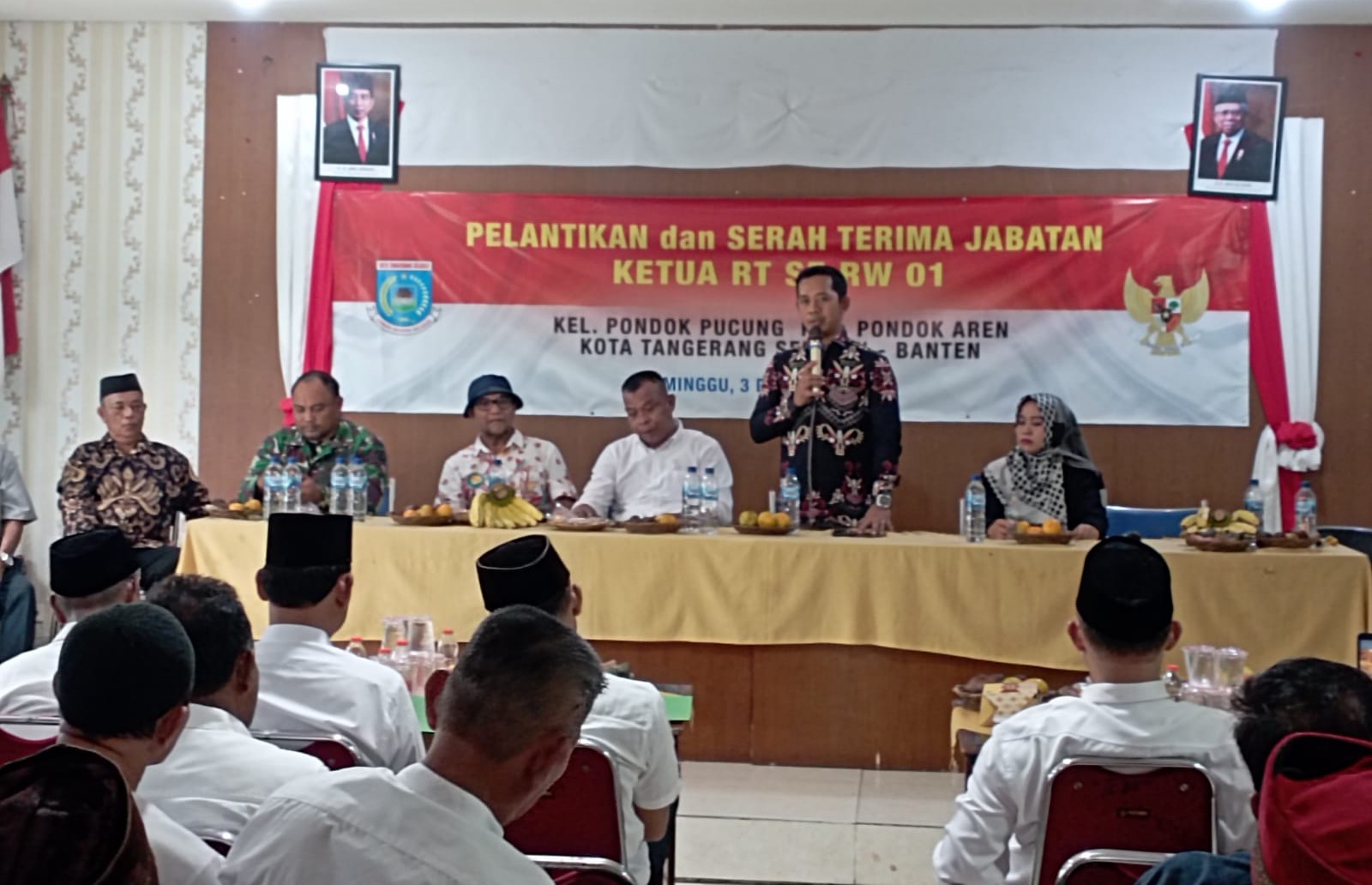 Lantik Jajaran RT, Lurah Pondok Pucung : Berikan Layanan dan Pembinaan untuk Masyarakat Foto : Ist