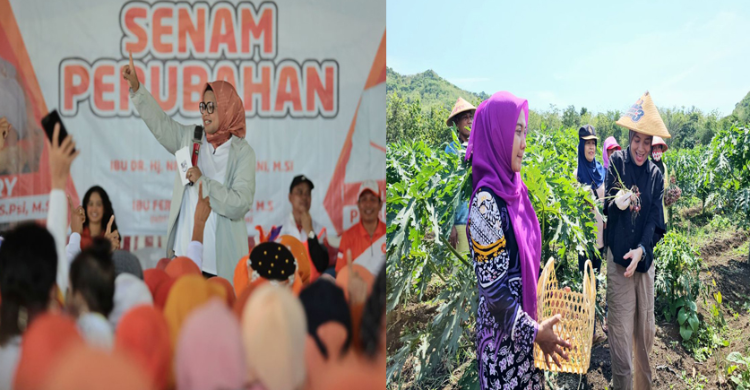 Mengintip Kesibukan Istri Para Capres Foto : Ist