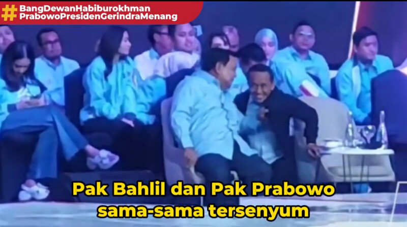 Pak Prabowo Dan Pak Bahlil Sama-Sama Tersenyum, Yang Bikin Hoax Tolong Bertobat Foto : Ist