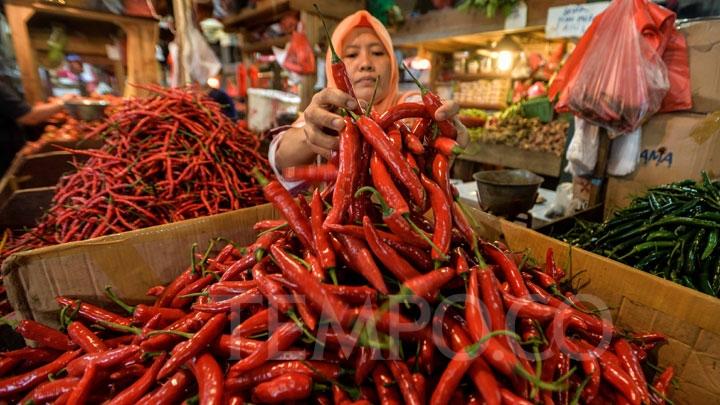 Pasokan Kurang, Harga Cabe Tembus Rp 120 Ribu Per Kg Foto : Ist