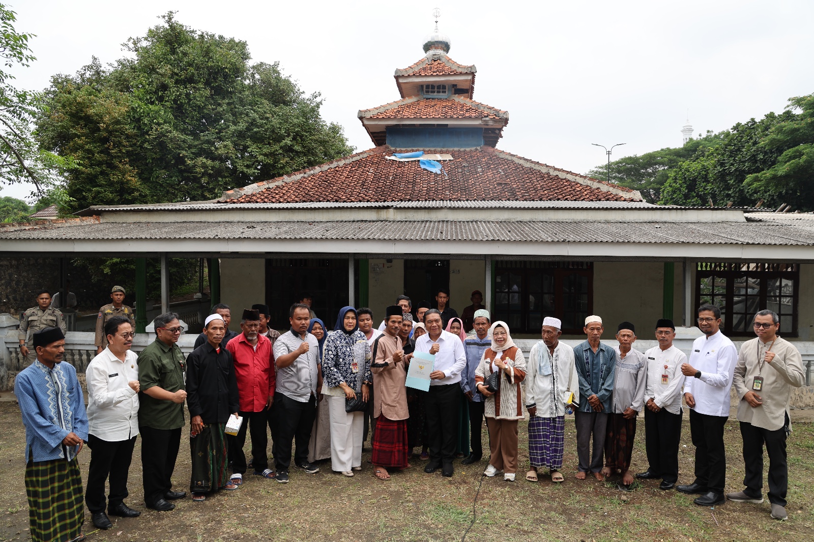 Proses Tukar Guling Masjid Baiturrahman KP3B Selesai Foto : Ist