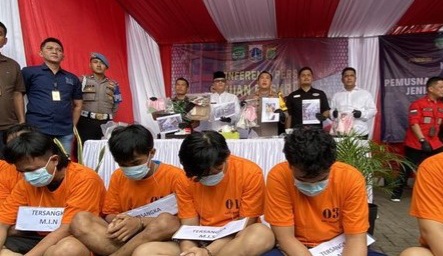 Tawuran Maut saat Malam Natal di Jakpus, 9 pelaku Diamankan Foto : Ist