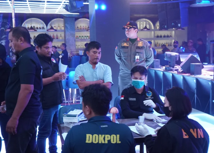 Tempat Hiburan Malam di Gading Serpong Digerebek, 1 Orang Positif Narkotika Foto : Ist