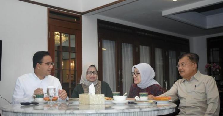 Anies Kampanye di Makassar, Bermalam dan Sarapan di Kediaman Jusuf Kalla Foto : Ist