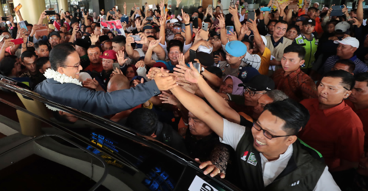 Anies Sambangin Sumbar, Relawan Yakin Menang 80 Persen Foto : Ist