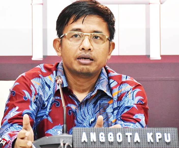 Dana Kampanye Yang Dilaporkan Ke KPU Komisioner KPU Idham Holik. Foto : Ist