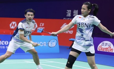 Duel Ketat! Rinov/Pitha Tembus Babak 16 Besar Indonesia Masters 2024 Foto : Ist