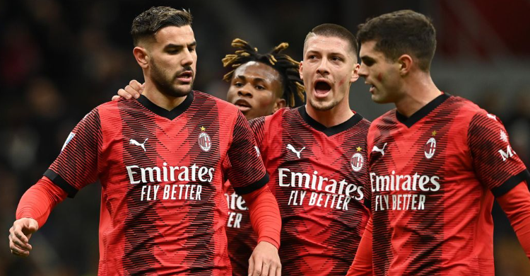 Hasil Liga Italia: AC Milan Kalahkan AS Roma 3-1 Skuad AC Milan. Foto : Ist