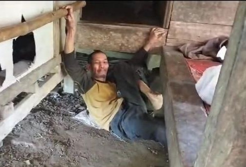 Kisah Satu Keluarga di Lebak Mengalami Kelumpuhan, Bertahan Hidup Pada 1 Orang Foto : Ist
