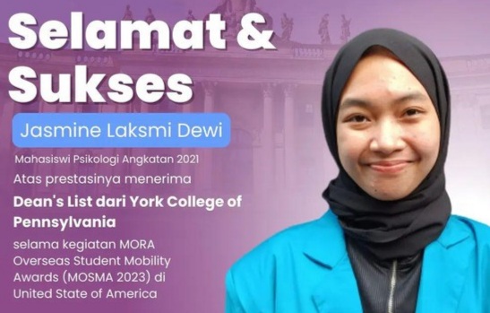Membanggakan! Mahasiswa UIN Jakarta Raih Penghargaan Dean's List Kampus AS Foto : Ist