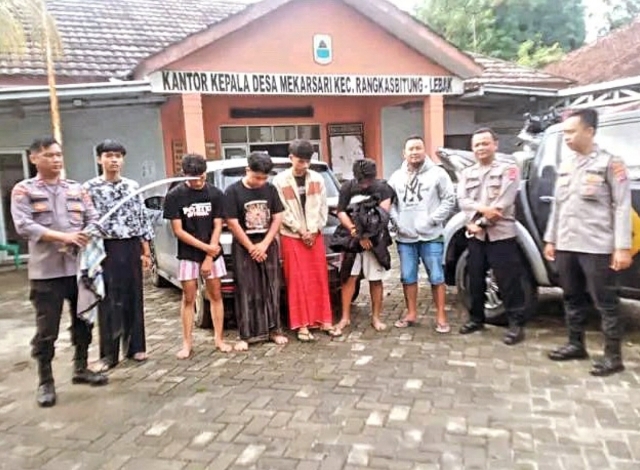 Meresahkan Warga, Dua Geng Motor di Lebak Saling Tawuran Foto : Ist
