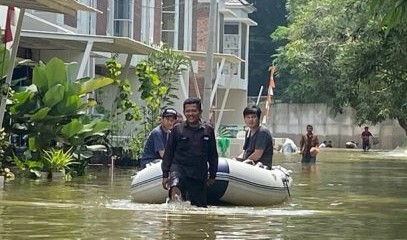 Namara Residence Pamulang Banjir Lagi, Ketinggian Mencapai 40 Cm Foto : Ist