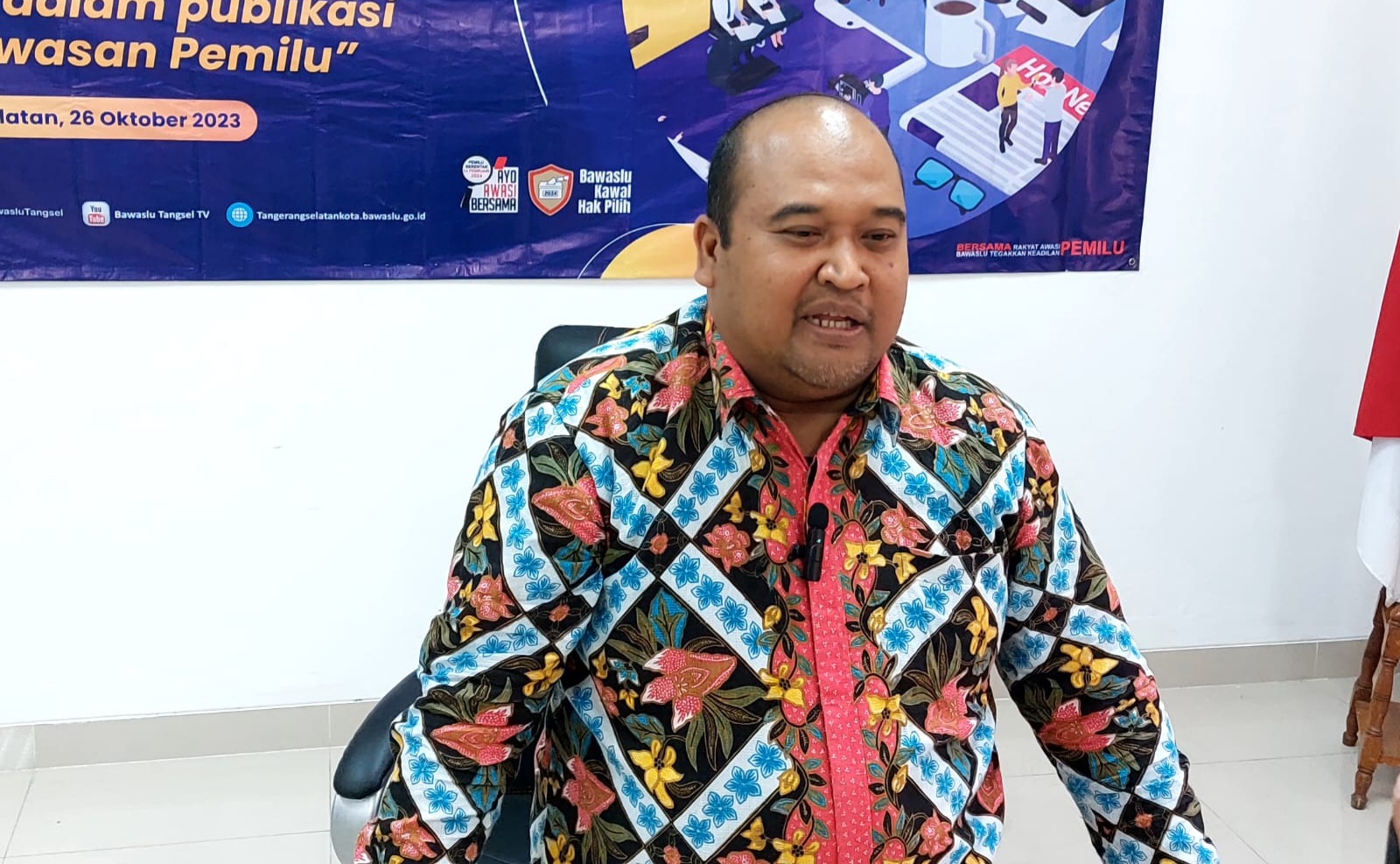 Ketua Bawaslu Kota Tangsel, Muhamad Acep. Foto : Ist