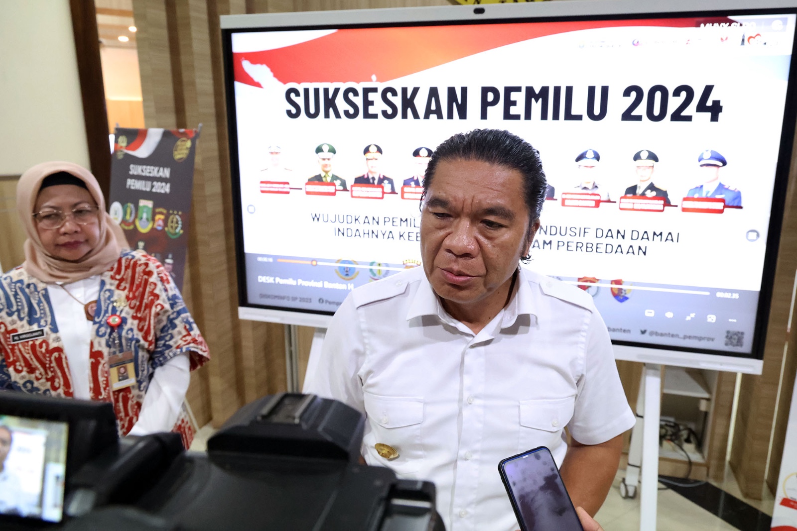 Pj Gubernur Banten Optimis Kesiapan Pelaksanaan Pemilu 2024 Provinsi Banten Sesuai Harapan Foto : Humas Pemprov