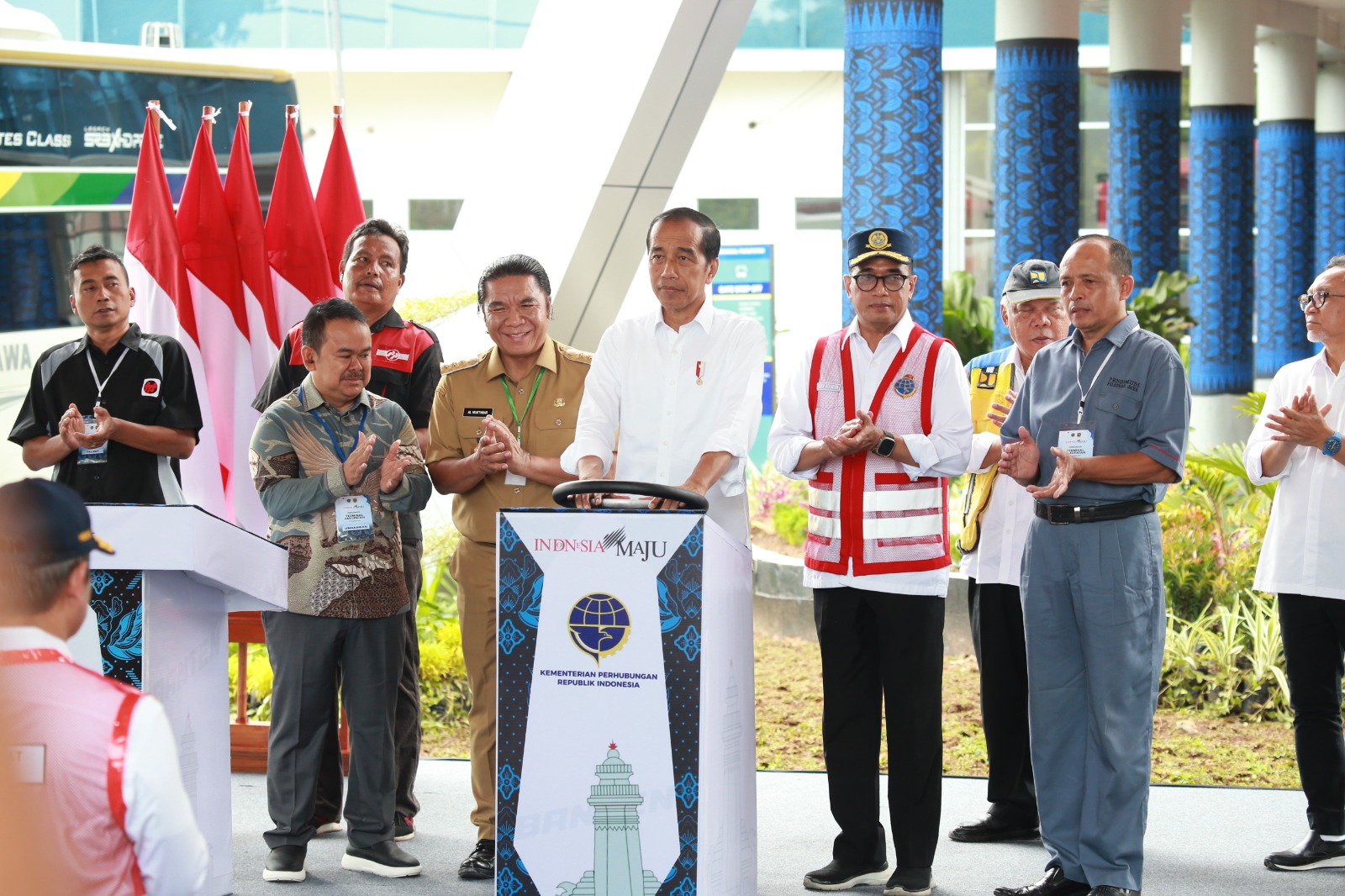 Presiden Jokowi Resmikan Terminal Pakupatan Kota Serang Foto : Humas Pemprov
