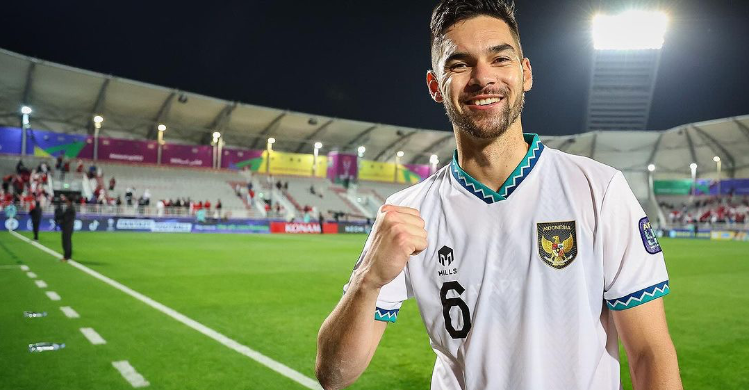 Sandy Walsh Pencetak Gol Tunggal Indonesia Vs Jepang Foto : Ist