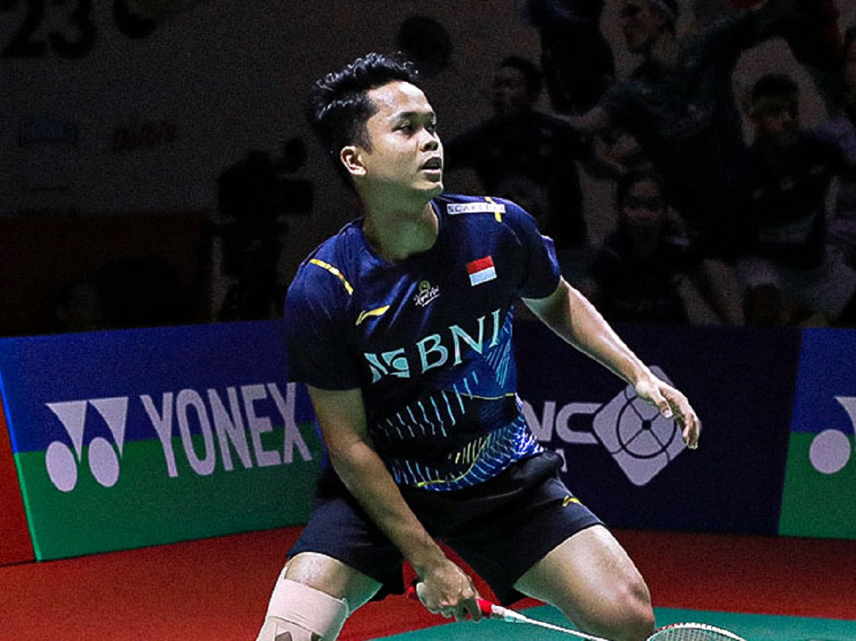 Singkirkan Wakil Malaysia, Ginting Melaju ke Babak 8 Besar Indonesia Masters 2024 Foto : Ist