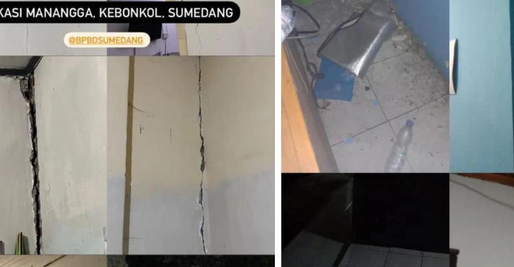 Sumedang Diguncang Gempa M4,8, Pasien RSUD Dievakuasi Ke Jalan Raya Foto : Ist