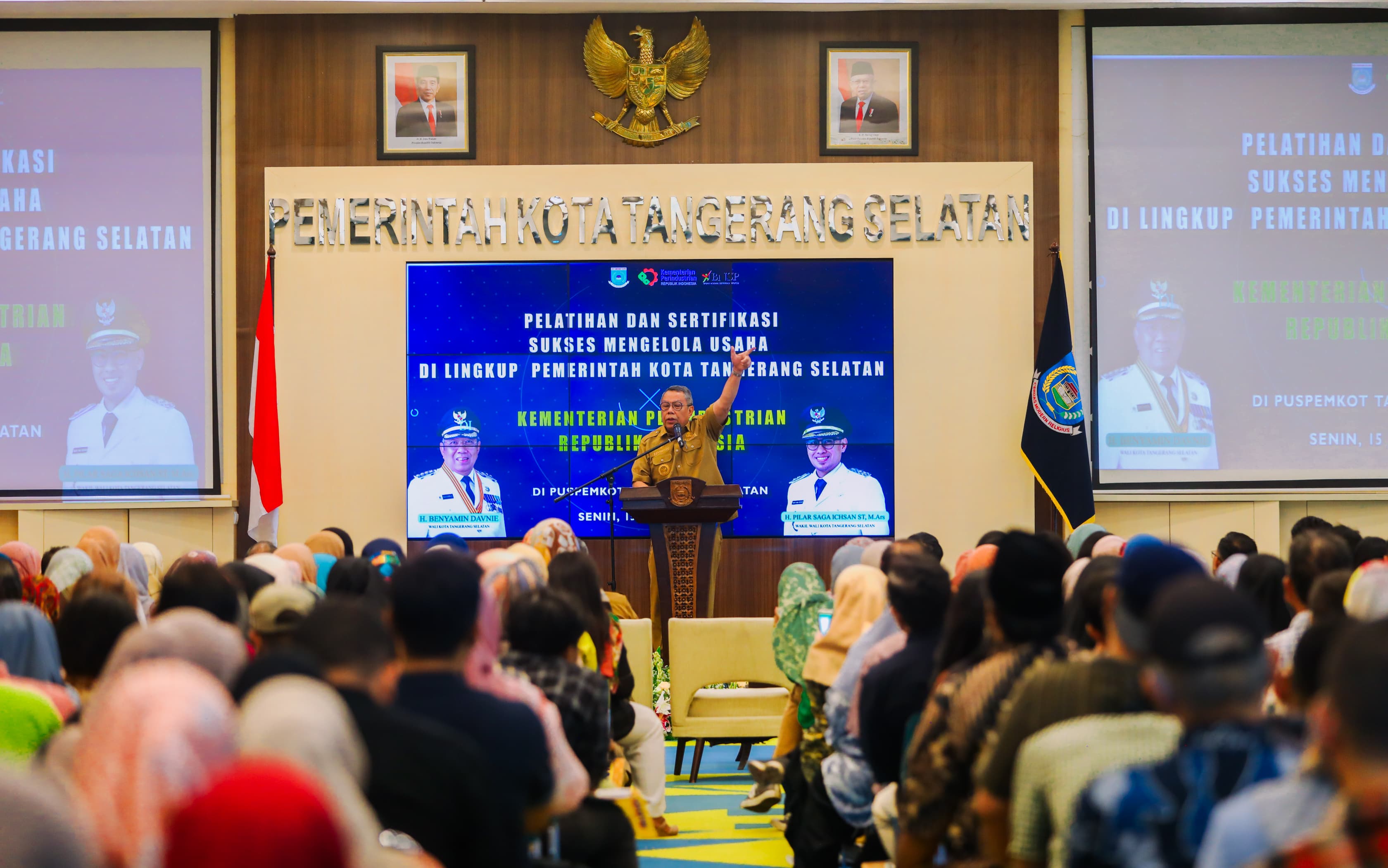 Tingkatkan Kompetensi dan Pengetahuan, Pemkot Tangsel Sertifikasi Ratusan Pelaku Koperasi dan UMKM Foto : Ist