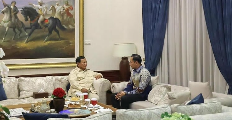 AHY Happy, Di-support Prabowo Jadi Menteri ATR Foto : Ist