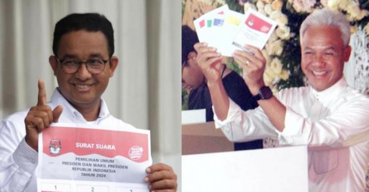 Anies Dan Ganjar Tidak Mau Buru-buru, Tunggu Hasil Resmi Dari KPU Foto : Ist
