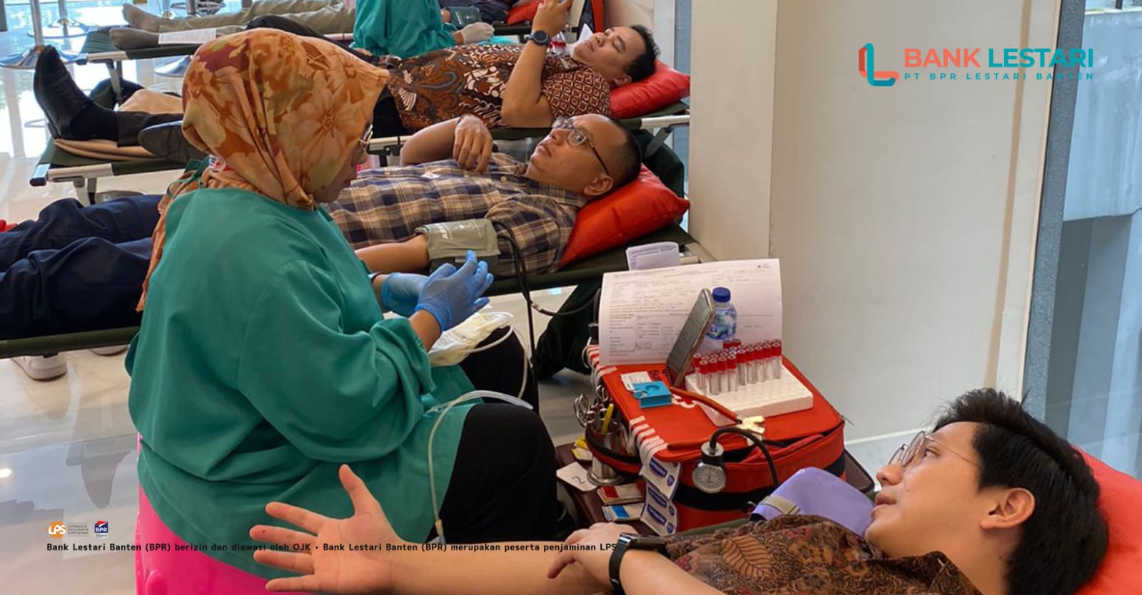 Bank Lestari Banten Kolaborasi dengan PMI Tangsel, Gelar Kegiatan Donor Darah Foto : Ist