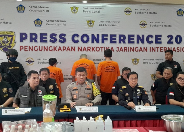 Bea Cukai Soekarno Hatta Gagalkan Penyelundupan Narkotika Jaringan Internasional Foto : Ist