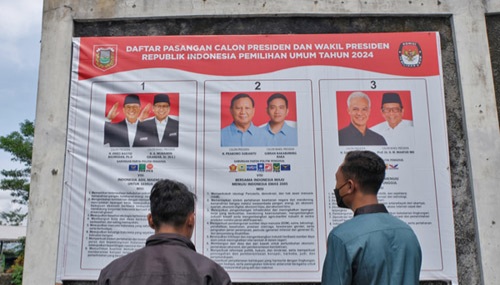 Hasil Hitung Suara Pilpres di Kota Tangerang Selatan Jumat 16 Februari Foto : Ist