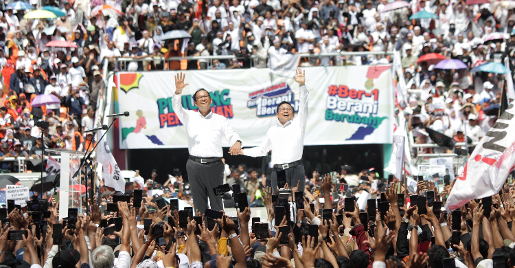 Kampanye Akbar Paslon 01 Di JIS Foto : Ist