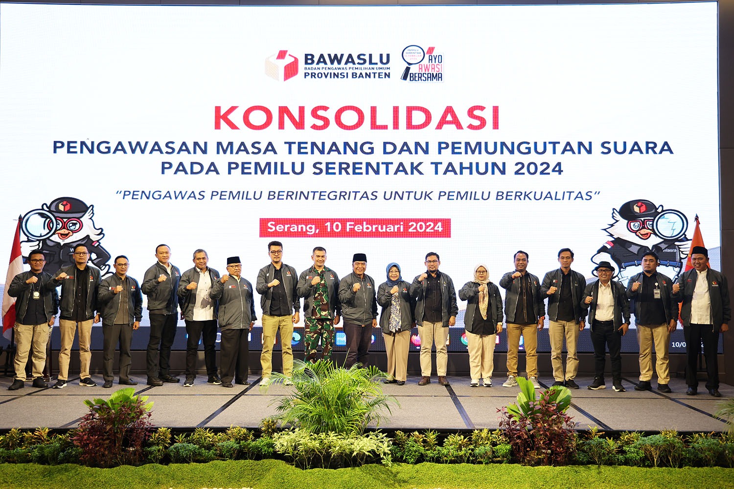 Pj Gubernur Banten Mengajak Masyarakat Turut Menjaga dan Mengawasi Pelaksanaan Pemilu 2024 Foto : Humas Pemprov