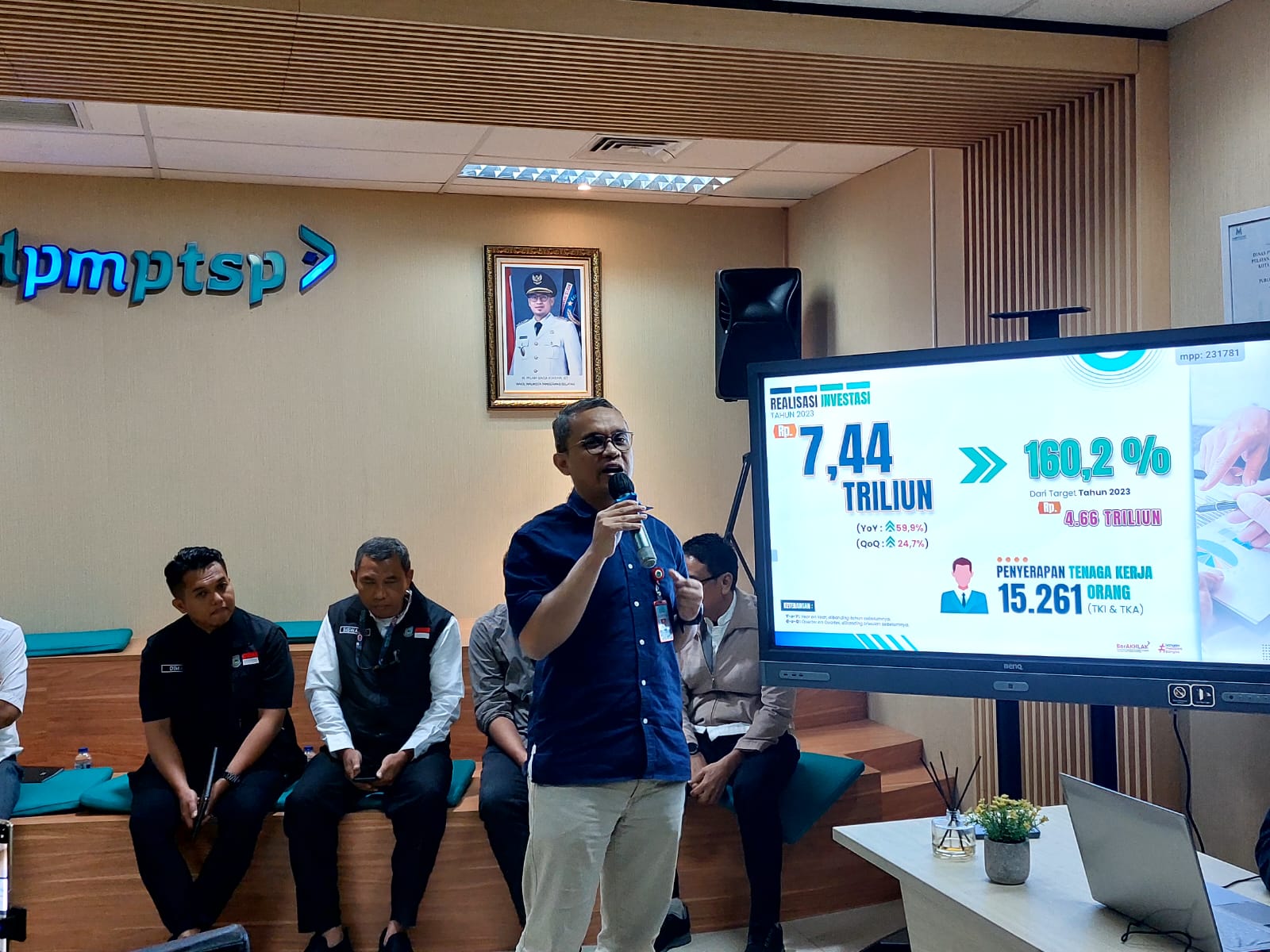 Realisasi Investasi Tahun 2023 di Tangsel Meroket, Mencapai Rp7,4 Triliun Foto : Ist