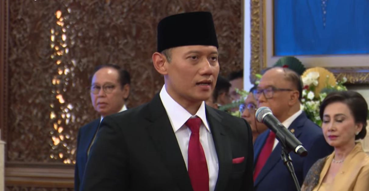 Sah, AHY Resmi Jadi Menteri ATR/Kepala BPN Foto : Ist