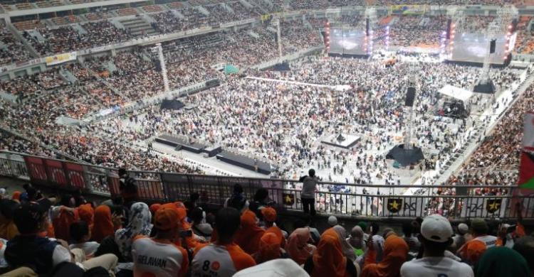 Sejak Subuh Massa Pendukung AMIN Penuhi JIS Foto : Ist