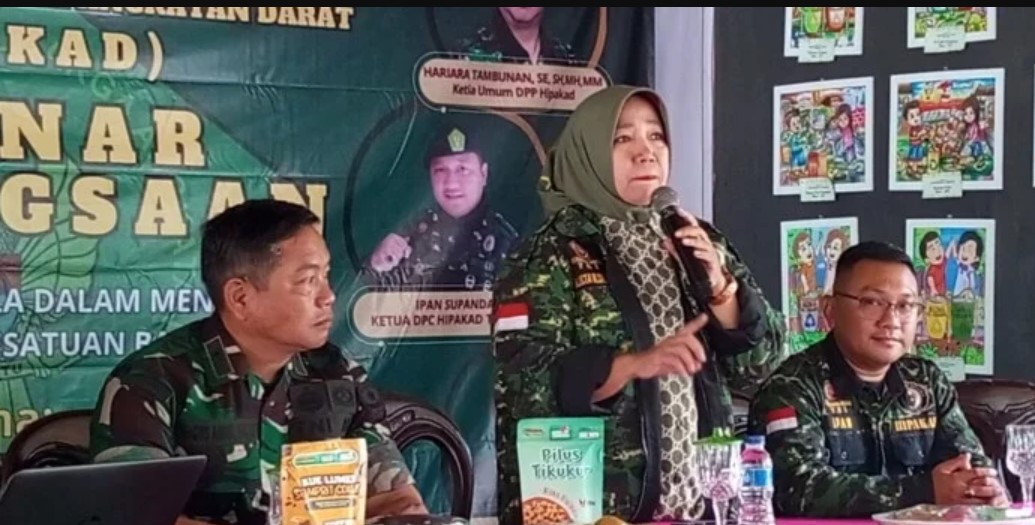 Peduli Dengan Generasi Muda Himpunan Putra Putri Keluarga Angkatan Darat (Hipakad) Tangsel adakan Seminar Kebangsaan Memahami Pancasila .(dra)