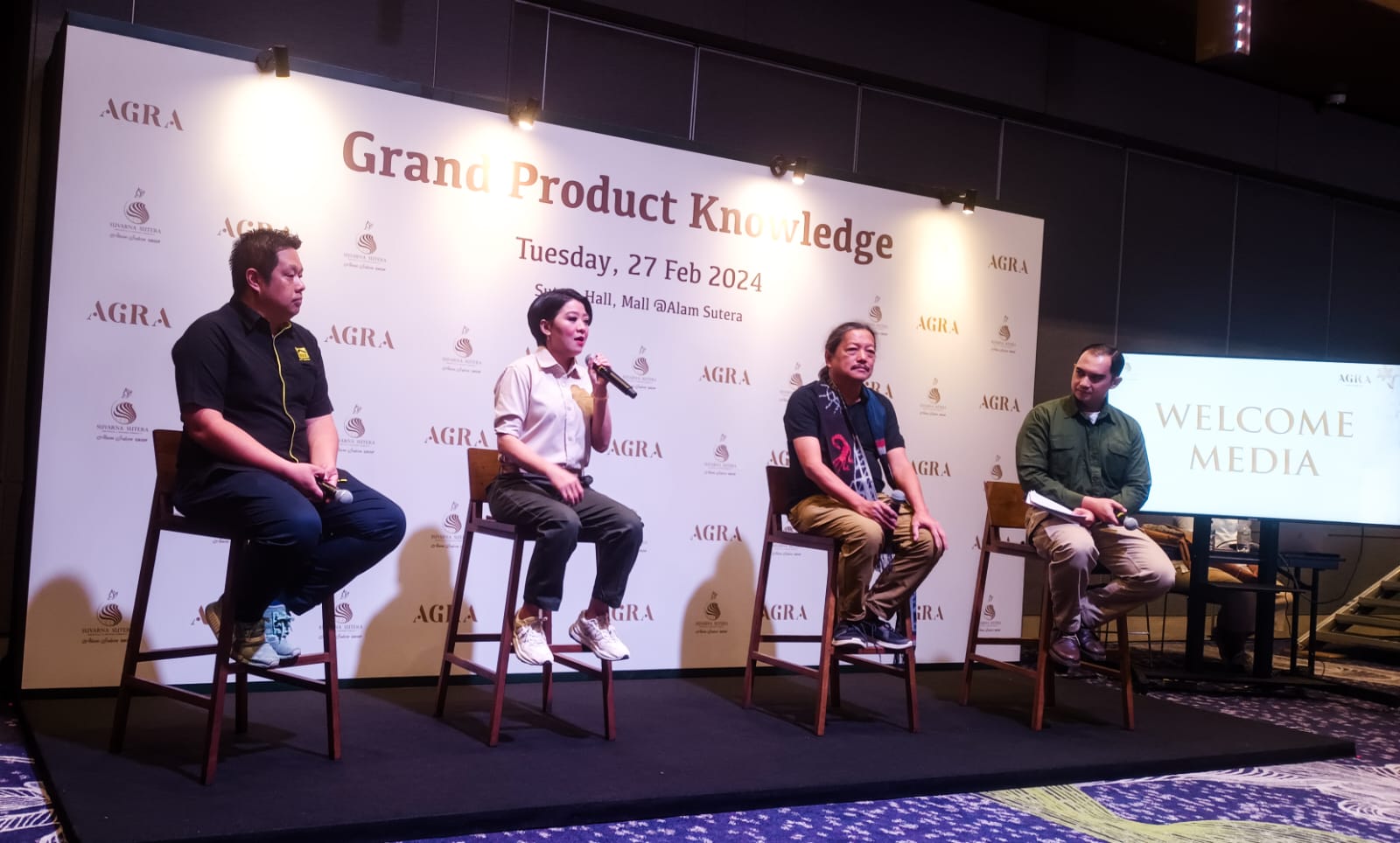 Suvarna Sutera Luncurkan Klaster Agra, Hunian Tropis Untuk Generasi Millennials Konferensi pers Grand Product Knowledge di Mall@Alam Sutra, Tangerang, Selasa (27/2/2024). (tangselpos.id/lim)