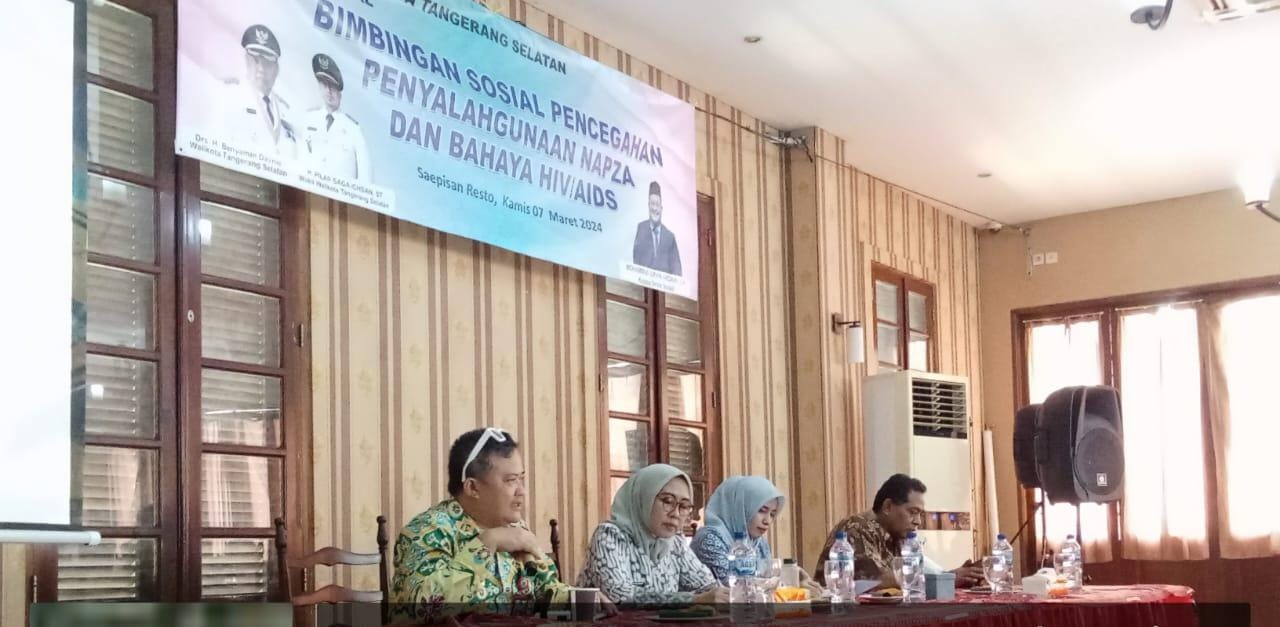 Beri Bimbingan Sosial, Dinsos Tangsel Ingatkan Bahaya Ancaman Penyalahgunaan NAPZA dan HIV/AIDS Foto : Ist