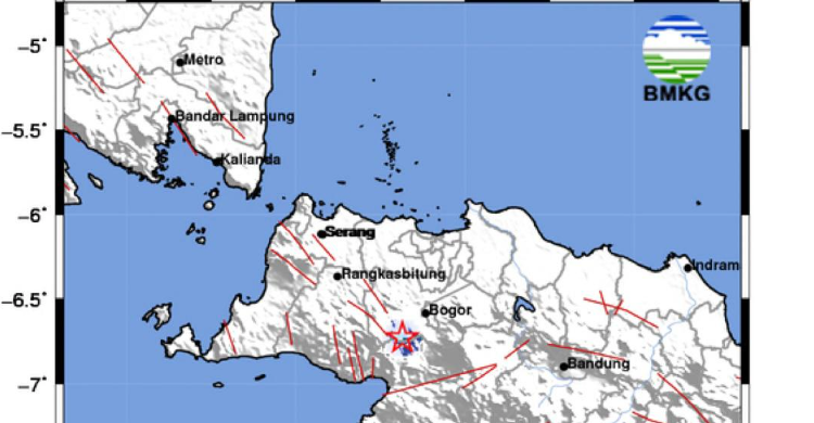 Bogor Digoyang Gempa Darat M3,0, Ternyata Ini Penyebabnya Foto : Ist