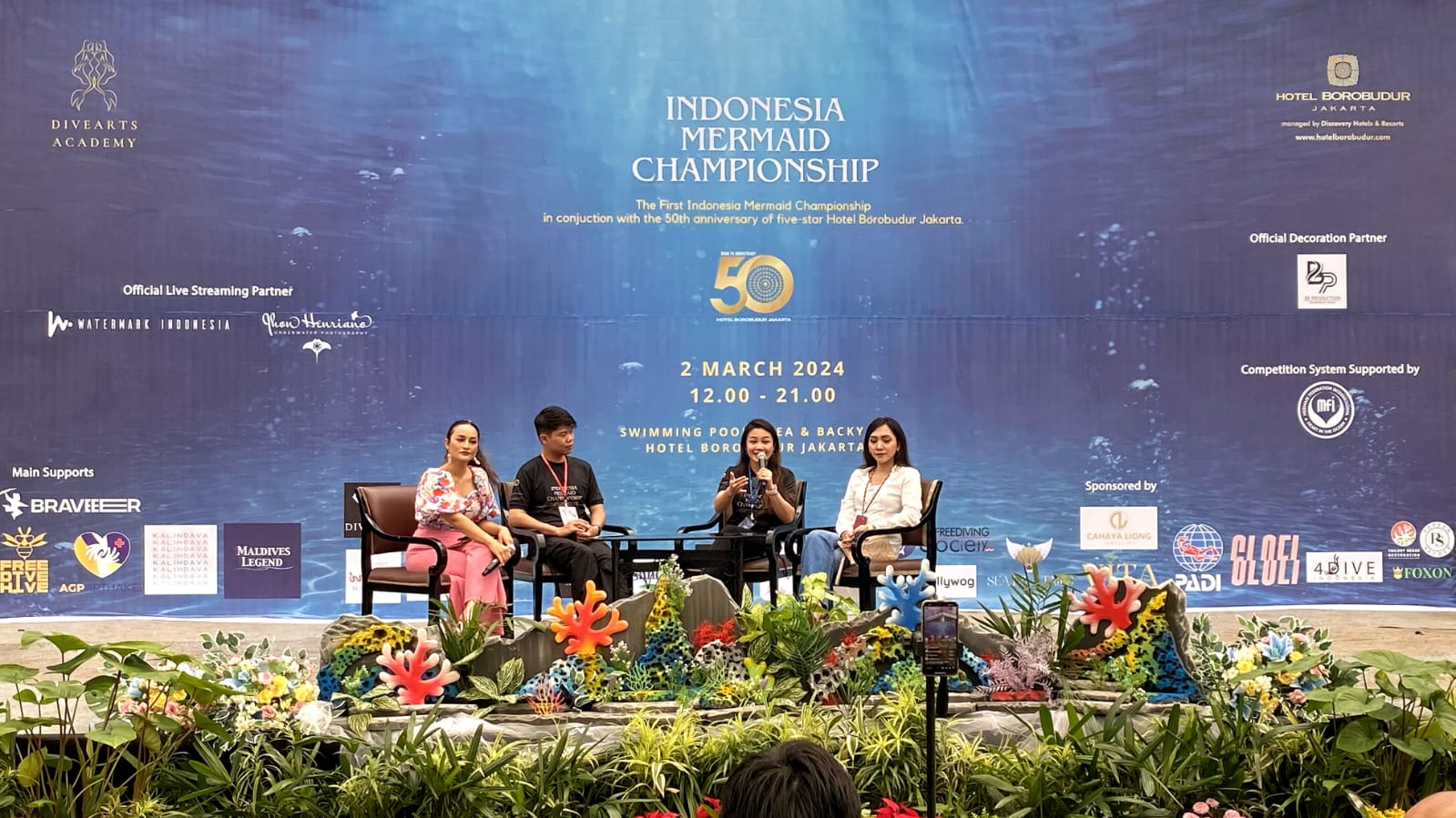 DiveArts Academy dan Hotel Borobudur Jakarta Gelar Indonesia ‘Mermaid Championship 2024" Foto : Ist