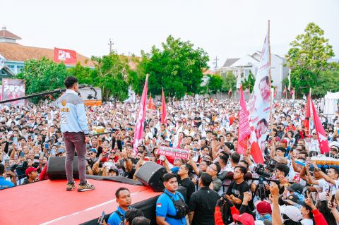 Jadi Sorotan, Suara PSI di Sirekap Melonjak Kampanye PSI di Solo. Foto : Ist