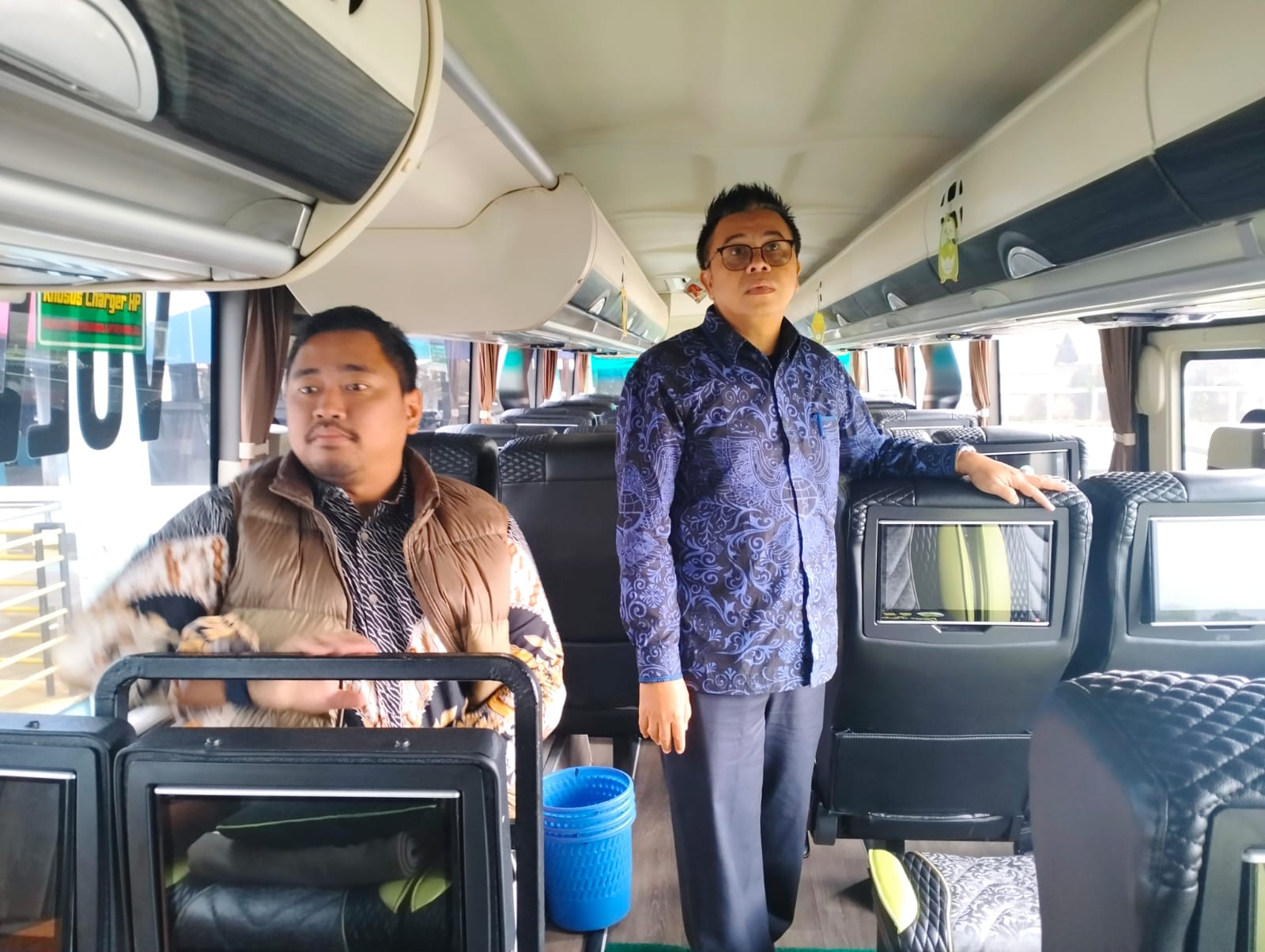 Jamin Keselamatan, Dishub Tangsel Gelar Ramp Check Bus Angkutan Mudik Lebaran Foto : Ist