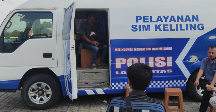 Lokasi SIM Keliling Tangerang Kota 2 Maret Foto : Ist