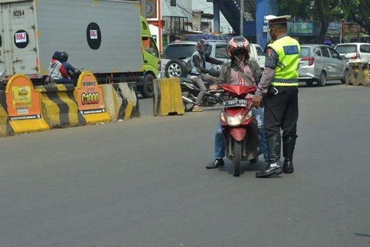 Operasi Keselamatan di Tangerang Selatan, Ada 149 Pelanggar Ditilang Foto : Ist
