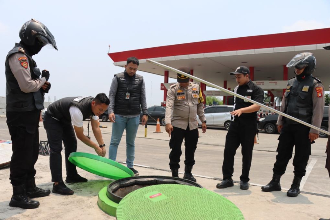 Polres Bandara Soetta Lakukan Inspeksi SPBU, Siap Berikan Sanksi Tegas Foto : Ist