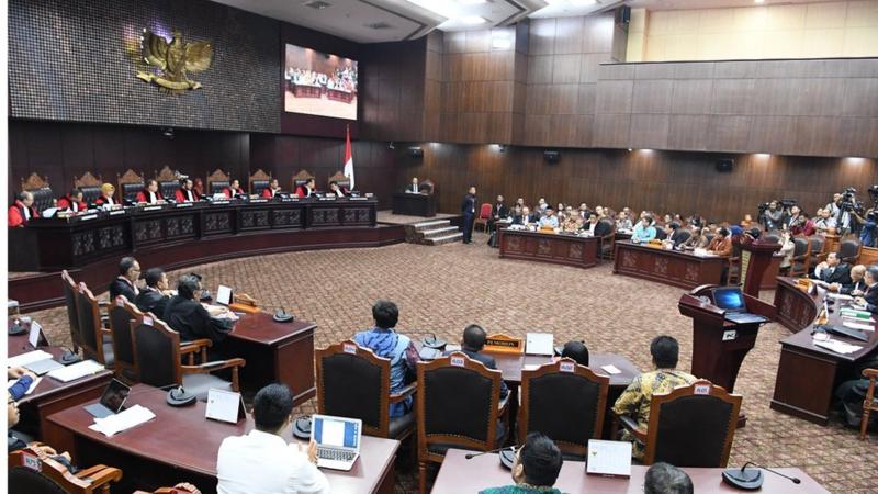 Suasana sidang di MK. Foto : Ist