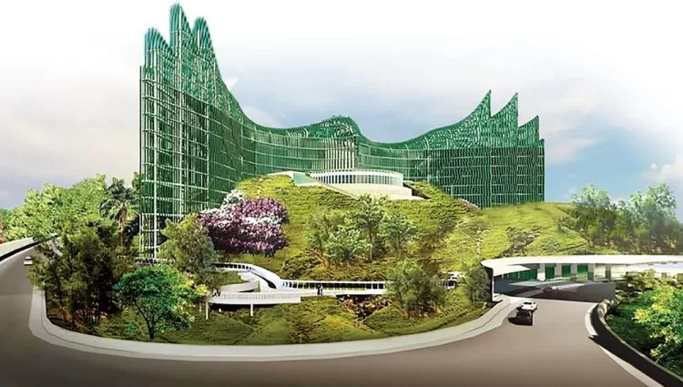 Soal Model Pengembangan Kota Maket IKN. Foto : Isþ